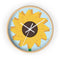 Sunflower Stitches Wall Clock